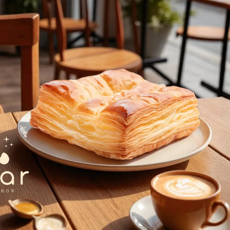 Pastel hojaldrado · Relleno de carne